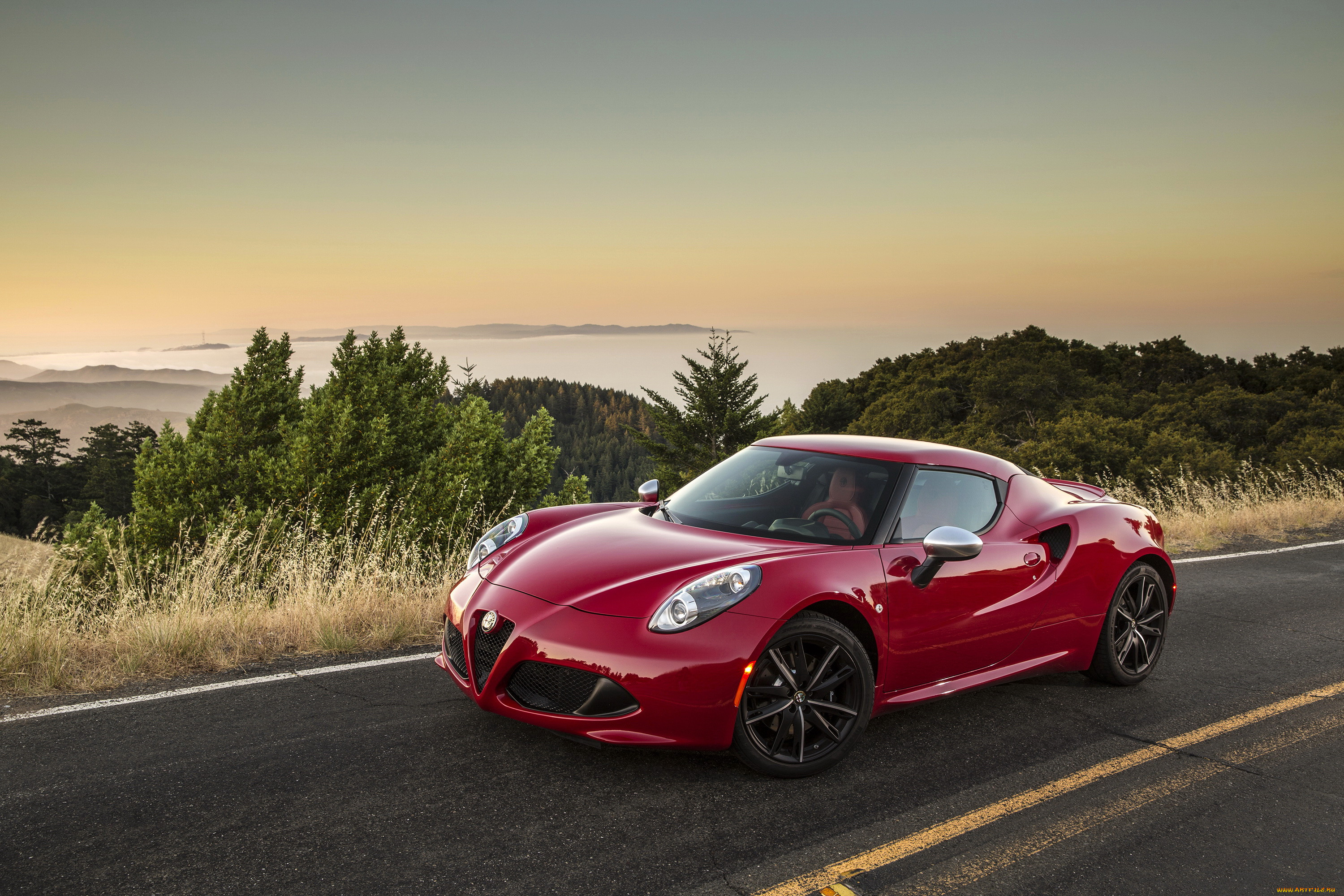 Alfa Romeo 4c красный